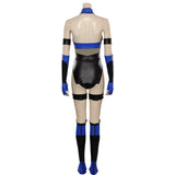 Kitana Mortal Kombat 4 Cosplay Costume Jumpsuit Outfits Halloween Carnival Suit