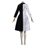 Cruella de Vil Cruella Cosplay Costume Dress Outfits Halloween Carnival Suit