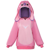 Lilo & Stitch Angel Hoodies Cosplay Costume Coat  Outfits Halloween Carnival Party Suit