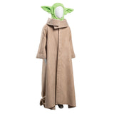 Baby Yoda The Mando Cosplay Costume Robe Hat Outfits Halloween Carnival Suit