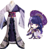 Genshin Impact - Raiden Shogun Cosplay Costume Kimono Outfits Halloween Carnival Suit