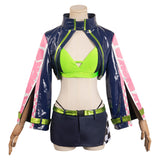 Cyberpunk Edgerunner Rebecca Racing Jacket Cosplay Costume Fancy Outfit Halloween Carnival Suit