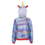 The Lovebirds Movie Leilani Jacket Coat Cosplay Costume  Unicorn Hoodie Zipper Zip Up