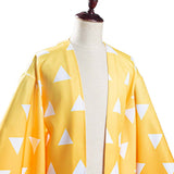 Agatsuma Zenitsu Demon Slayer: Kimetsu no Yaiba Cosplay Costume Kimono Coat