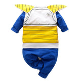 Dragon Ball  Vegeta IV Cosplay Costume Cartoon Infant Jumpsuit Onesie Flannel Halloween Fancy Dress Rompers