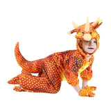 Kids Infant/Toddler Rust Triceratops Dinosaur T-Rex Cosplay Costume