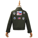 Kids Children Top Gun: Maverick Cosplay Costume Bomber Jacket Outfits Halloween Carnival Suit