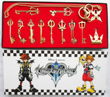 Kingdom Hearts Metal Necklace Keychain Box Collection Cosplay Accessorie