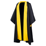 Hufflepuff Harry Potter Cosplay Costume Magic Gown Robe Halloween Carnival Suit