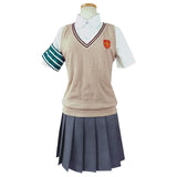 Anime A Certain Scientific Railgun Misaka Mikoto/Shirai Kuroko  Cosplay Costume School Uniform Top Skirt Outfits Halloween Carnival Costumes