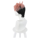 Yuuji Itadori Jujutsu Kaisen Cosplay Wig Heat Resistant Synthetic Hair Carnival Halloween Party Props