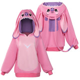 Lilo & Stitch Angel Hoodies Cosplay Costume Coat  Outfits Halloween Carnival Party Suit