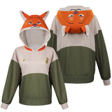 Zootopia Nick Hoodies Cosplay Costume Coat  Outfits Halloween Carnival Party Suit