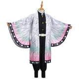 Kochou Shinobu Demon Slayer: Kimetsu no Yaiba Cosplay Costume Kids Cloak Coat Halloween Carnival Suit