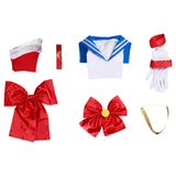 Tsukino Usagi Anime Sailor Moon Cosplay Costume Kids Grils Dress Outfits Halloween Carnival Suit