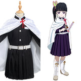 Tsuyuri Kanawo Demon Slayer: Kimetsu no Yaiba Cosplay Costume Kids Girls Skirt Cloak Outfits Halloween Carnival Suit