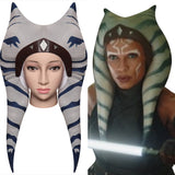 Ahsoka Tano Cosplay Costume Hat Cap Headgear Accessories Halloween Carnival Suit Props