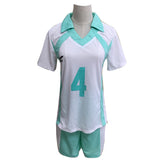 Haikyuu Iwaizumi Hajime Aoba Johsai High School Jersey NO.4 Cosplay Costume