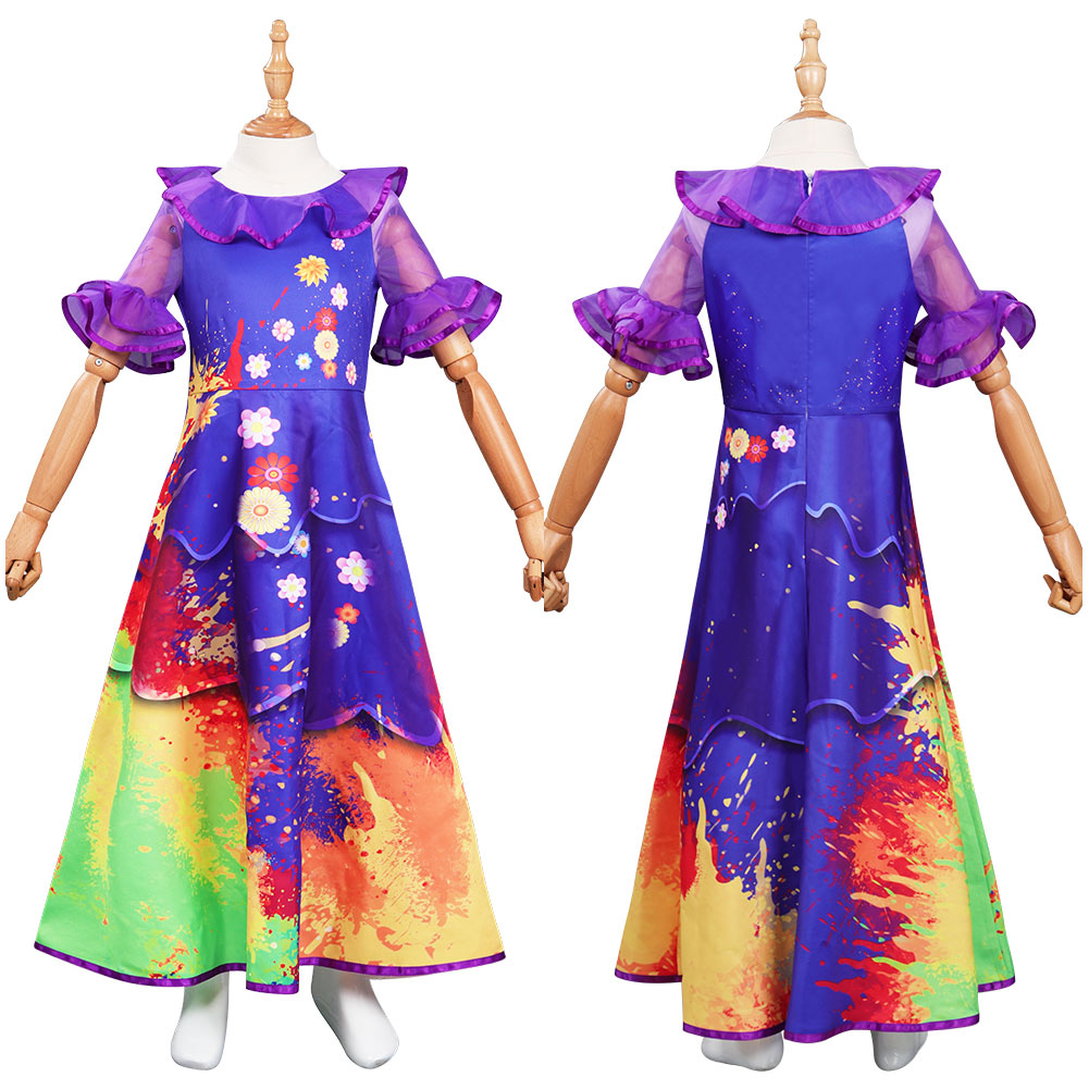 Isabela Kids Girls Encanto Cosplay Costume Dress Outfits Halloween Car –  Au.cosplayplaza
