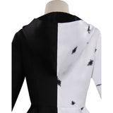 Cruella de Vil Cruella Cosplay Costume Dress Outfits Halloween Carnival Suit