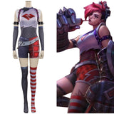 League of Legends-LoL The Piltover Enforcer Vi Cosplay Costume Outfits Halloween Carnival Party Disguise Suit