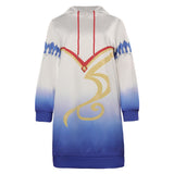 Genshin Impact-Ganyu Cosplay Costume Long Hoodie Outfits Halloween Carnival Suit