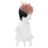 Yuuji Itadori Jujutsu Kaisen Cosplay Wig Heat Resistant Synthetic Hair Carnival Halloween Party Props