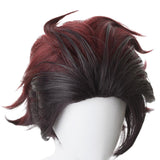 Blade of Demon Destruction Kamado Tanjirou Outfit Cosplay Wig