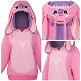 Lilo & Stitch Angel Hoodies Cosplay Costume Coat  Outfits Halloween Carnival Party Suit