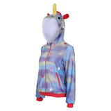 The Lovebirds Movie Leilani Jacket Coat Cosplay Costume  Unicorn Hoodie Zipper Zip Up