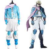 Caesar Anthonio Zeppeli JoJo‘s Bizarre Adventure Part 2: Battle Tendency Cosplay Costume Coat Pants Outfits Halloween Carnival Suit