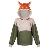 Zootopia Nick Hoodies Cosplay Costume Coat  Outfits Halloween Carnival Party Suit