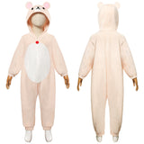 Kids Children Rilakkuma‘s Theme Park Adventure Rilakkuma Cosplay Costume Jumpsuit Sleepwear Outfits Halloween Carnival Suit