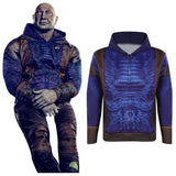 cosplay Guardians of the Galaxy Vol. 3 Drax Hoodie Cosplay Costume Outfits Halloween Carnival Party Disguise Suit