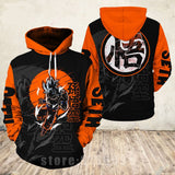 Dragon Ball Cosplay Hoodie 3D Printed Hooded Sweatshirt Casual Streetwear Zip  Up Jacket Coat Pullover