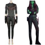 Guardians of the Galaxy Vol. 3-Gamora Cosplay Costume Jumpsuit Vest Belt  Outfits Halloween Carnival Party Disguise Suit