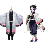 Kochou Shinobu Demon Slayer: Kimetsu no Yaiba Cosplay Costume Kids Cloak Coat Halloween Carnival Suit