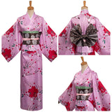 Anime Demon Slayer Kanroji Mitsuri  Cosplay Costume Kimono Outfits Halloween Carnival Party Disguise Suit