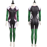 She-Hulk Jennifer  Cosplay Costume Jumpsuit Outfits Halloween Carnival Suit