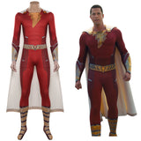 Shazam! Fury of the Gods-Shazam Cosplay Costume Jumpsuit Halloween Carnival Disguise Suit