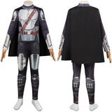 The Mandalorian Kids Children Cosplay Costume Cloak  Jumpsuit Outfits Halloween Carnival Party Disguise Suit Season 3