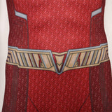 Shazam! Fury of the Gods-Shazam Cosplay Costume Jumpsuit Halloween Carnival Disguise Suit