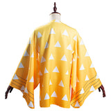 Agatsuma Zenitsu Demon Slayer: Kimetsu no Yaiba Cosplay Costume Kimono Coat