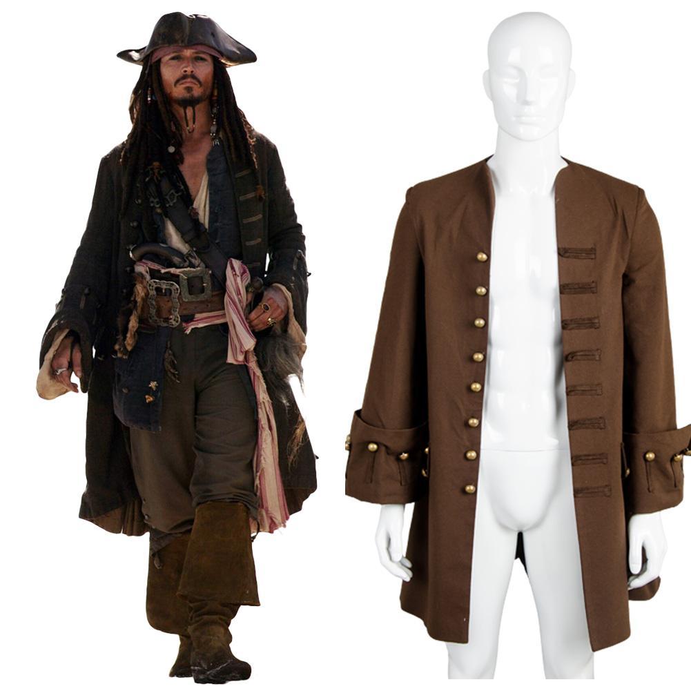 Pirates Of The Caribbean Jack Sparrow Jacket Only Costume