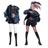 Akali The Rogue Assassin League of Legends LOL KDA Groups Cosplay Costume Coat Vest Outfits Halloween Carnival Suit