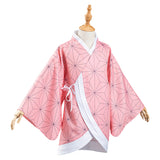 Kamado Nezuko Demon Slayer: Kimetsu no Yaiba Cosplay Costume Kids Children Kimono Coat