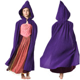 Kids Children Hocus Pocus 2 Sarah Sanderson Cosplay Costume Cloak Halloween Carnival Suit