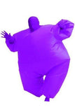 Adult Size Inflatable Costume Full Body Jumpsuit Purple Version