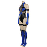 Kitana Mortal Kombat 4 Cosplay Costume Jumpsuit Outfits Halloween Carnival Suit