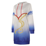 Genshin Impact-Ganyu Cosplay Costume Long Hoodie Outfits Halloween Carnival Suit